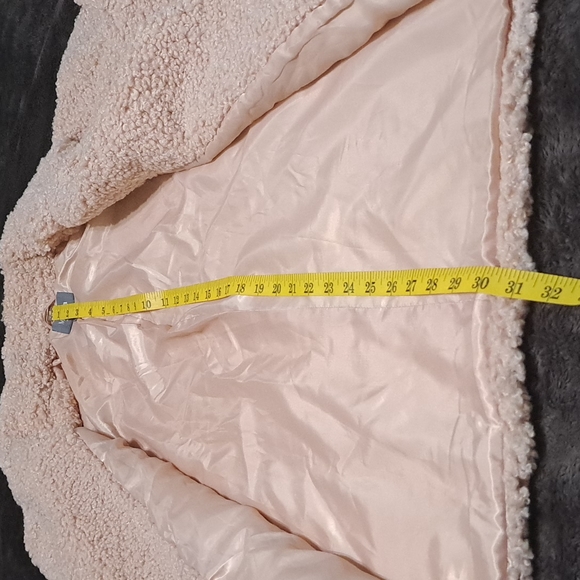 Martha Stewart Faux Curly Lamb Fur Soft Pink Coat Sz. XL NWOT - Picture 10 of 15